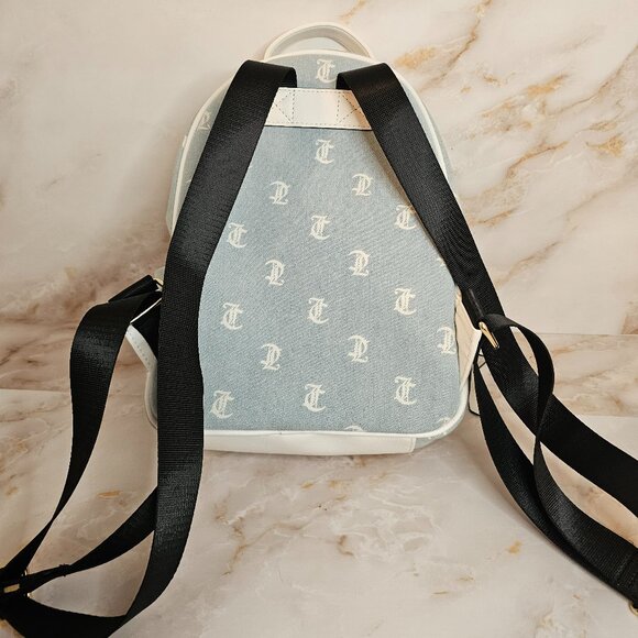 Juicy Couture Blue and White Monogram Backpack - Picture 3 of 6